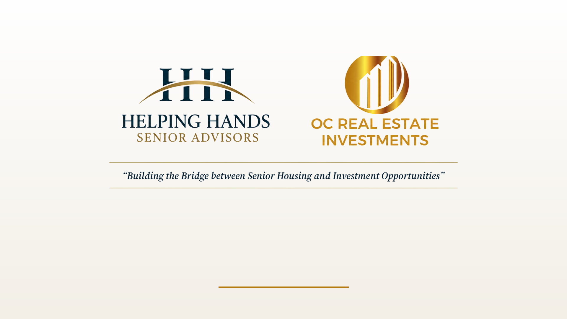 Helping Hands Senior Advisors and OC Real Estate Investments